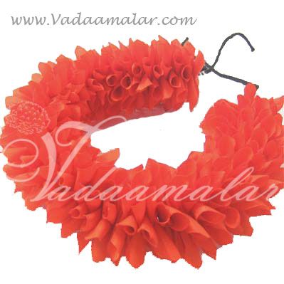 Artificial kanakambaram Orange flower Band Indian hair synthetic flowers