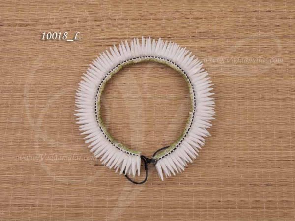 Paper jasmine Gajra Mullai Poo flower white Band ring for hair braid 