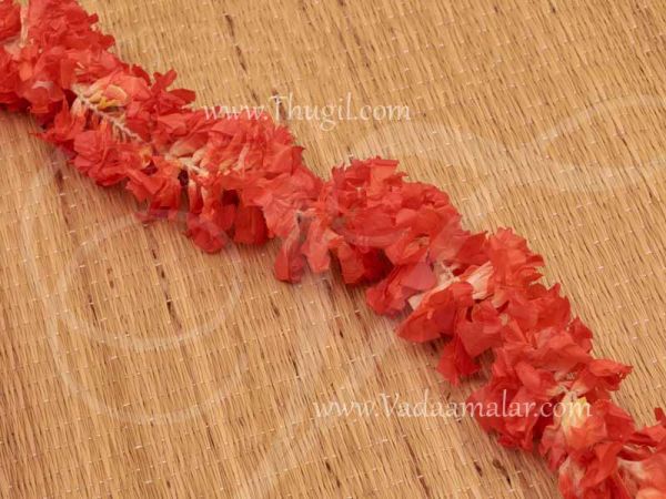 Artificial Orange flower kanakambaram wedding festival paper decoration flowers
