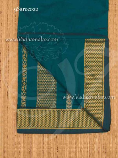 9 yards Saree Iyer Iyengar Madisaar Indian Traditional Sari Buy Now