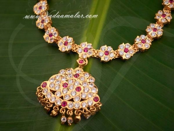 Addigai AD stones South Indian choker necklace Buy Online