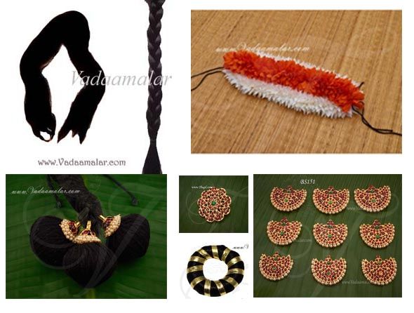 All Hair Accessories Aair Jewellery for Dance Set Kuchupudi Bharatham Indian