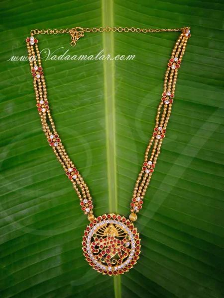 Nataraja Kemp Pendant Bharatanatyam Necklace India Jewellery Buy Now