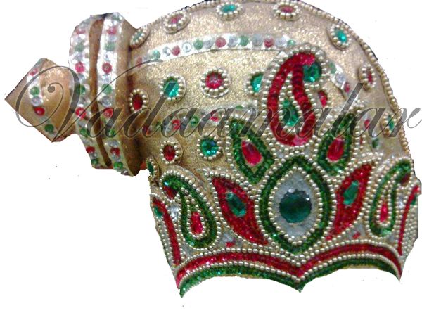 Andal Female Maharani Crown Kreedam Kondai Headgear Accessories Indian God Goddess