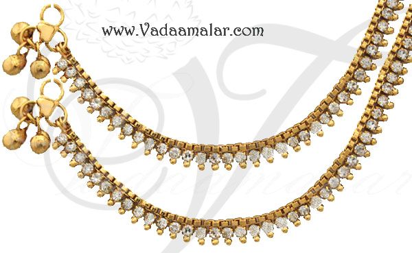 Buy Ethnic Traditional Indian Gold Toned Anklets Traditional Payal