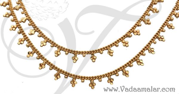 Paayal Anklets Kolusu Micro Gold plated anklet Buy now 6