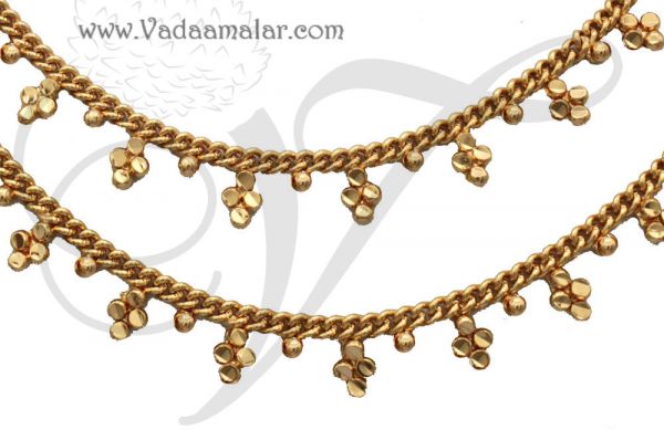 Paayal Anklets Kolusu Micro Gold plated anklet Buy now 8 inches 