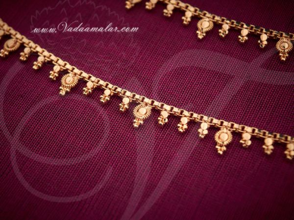 Micro Gold plated Anklets Kolusu Leg Ornament Indian anklet Buy now