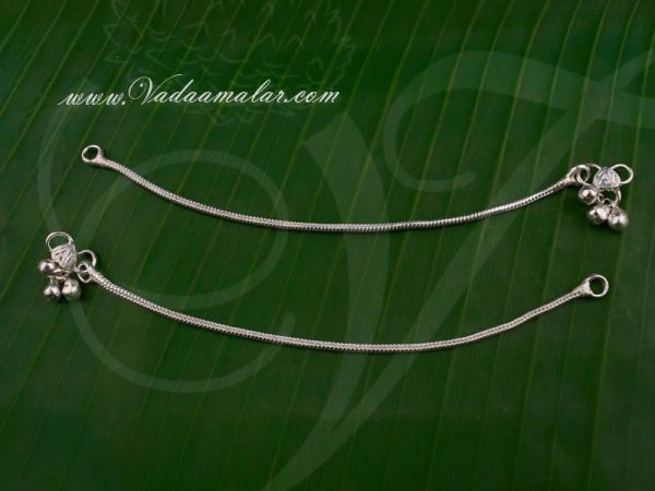 Imitation Silver anklets Payal Leg Ornament Indian anklet Buy-7.5 inches