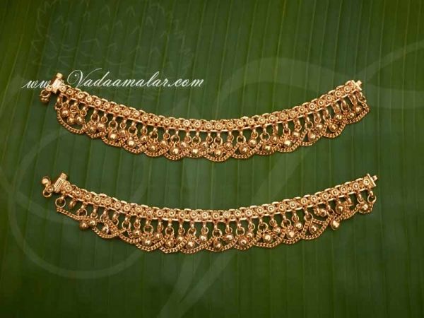 Anklets Paayal Leg Ornament Indian Kolusu Buy Now 9 inches