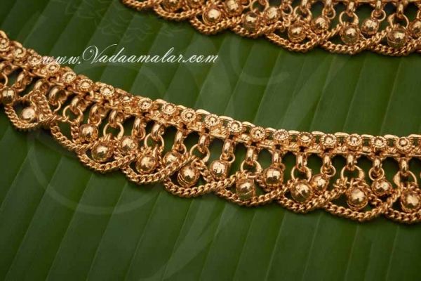 Anklets Paayal Leg Ornament Indian Kolusu Buy Now 9 inches