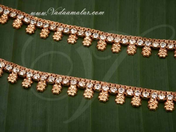 Micro Gold plated Anklets Kolusu Payal Leg Ornament Indian Anklet Buy Now