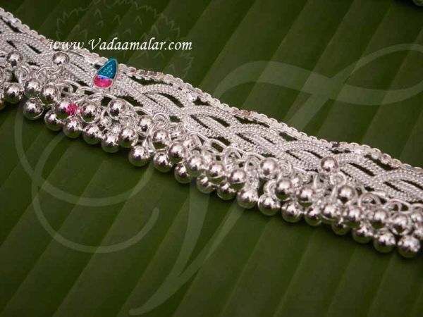 German Silver Anklets Payal Leg Ornament Indian Golusu Buy Now 8.5 inches