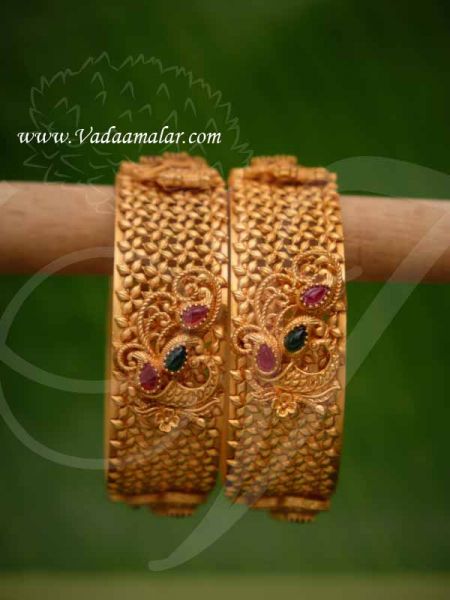 Bangle Bangles Antique Design Indian Style Bracelet for Sarees Buy online (2-6)