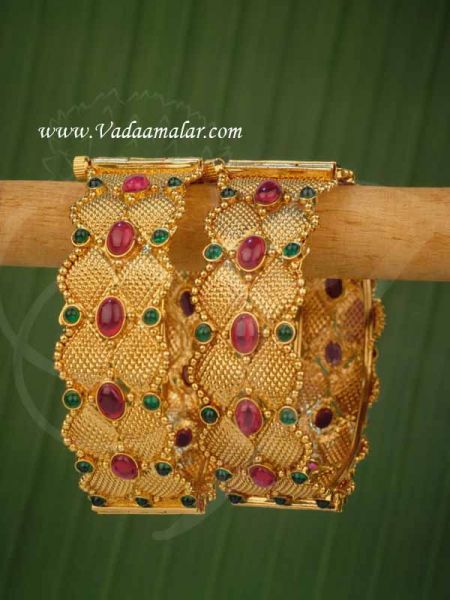 Bangle Bangles Antique Saraswati Bracelet for Sarees Buy Now