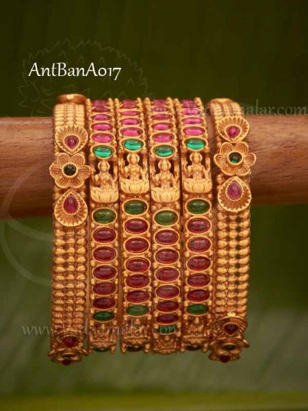 Bangles Antique Lakshmi Design Bracelet For Sarees and Salwar Buy Now (2-4)
