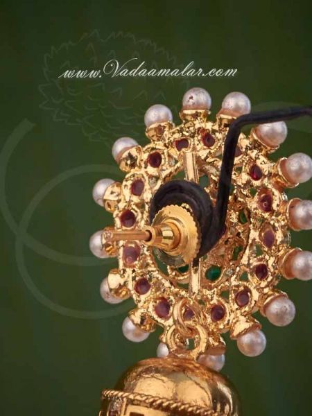 Temple jewellery Design Jhumkis Jhumka Antique Indian Ear Drops Buy Online