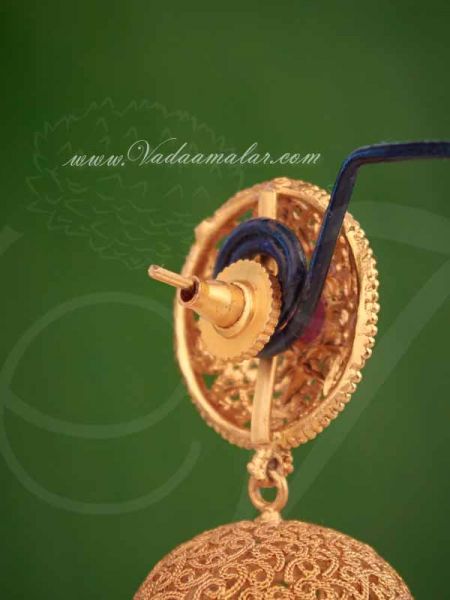 Antique Design Jhumkis Jhumka Antique Indian Ear Drops Buy Online