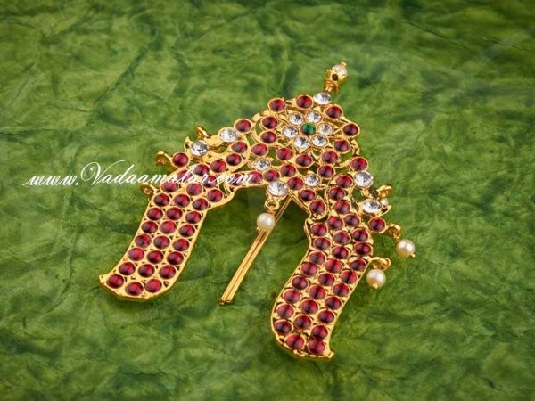 Kemp stones rakodi Indian choti Kuchipudi Bharatanatyam Ambada hair jewellery Buy online