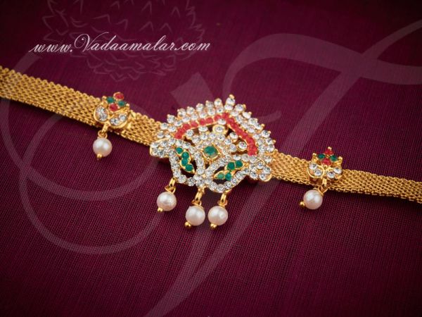 Multi Color Stones Baju Band Online Armlet Online Shopping- 1 piece