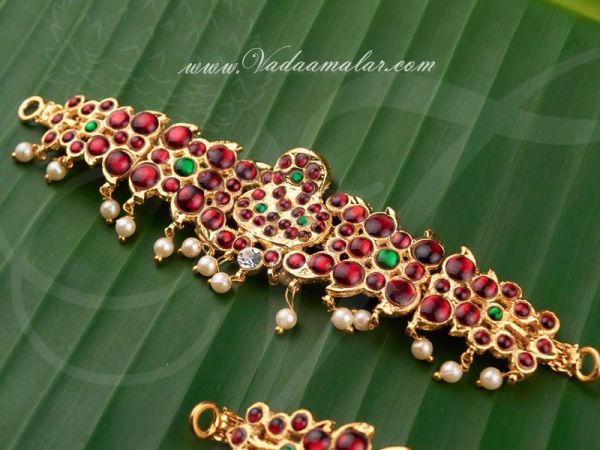 Armlet Snake Design Kemp Baju Bandth for Bharatanatyam Dance Buy Now