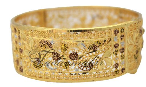 Kada Valai Bangles Bangle Bracelets with intricate decorations