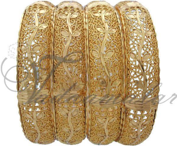 Micro Gold plated Beautiful Indian Bangle Bangles Bracelet India Saree Bracelets