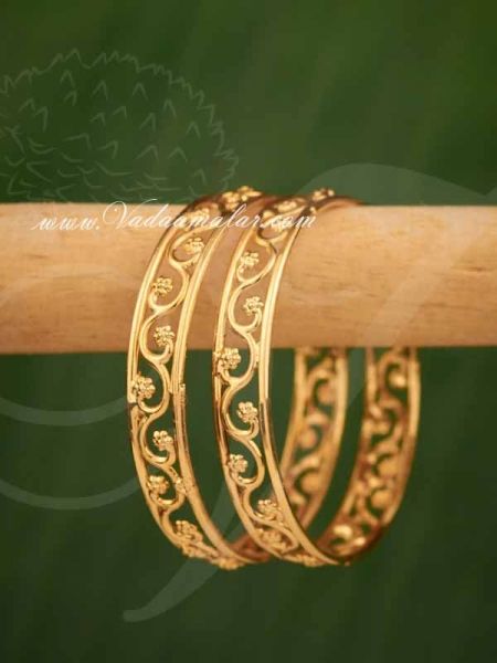 Bangles Micro Gold Plated Indian Design For Sarees And Salwar Buy Online