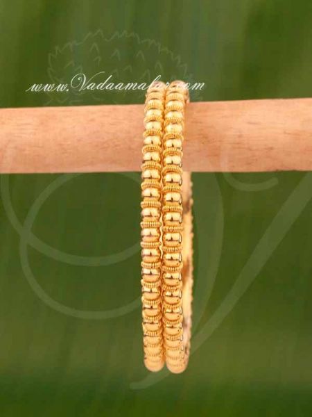 Bangles Micro Gold Plated Indian Design for Sarees and Salwar 