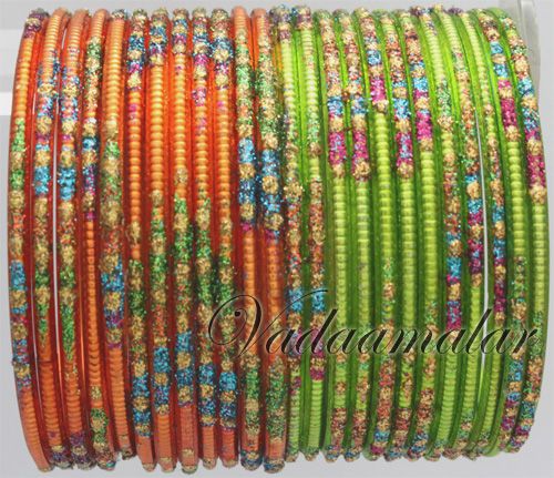 Bollywood Metal Bangles Bangle Bracelets 12 colours Set Buy online