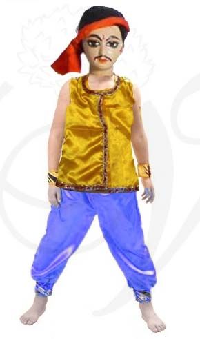 Childrens Indian Folk Dance Boys Kurtha Salwar Pant Style Costume Buy now