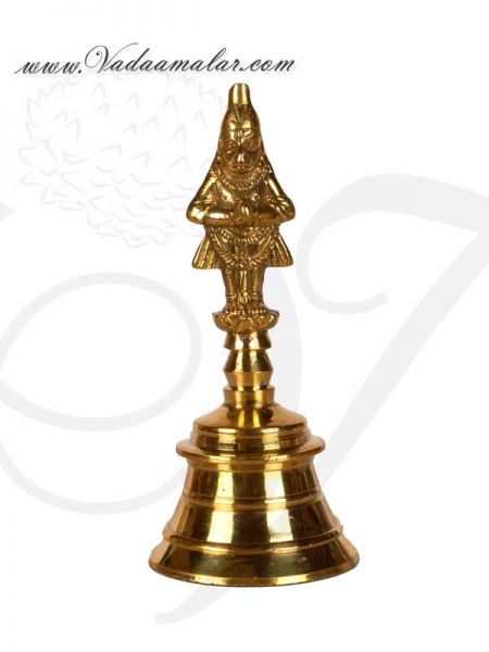 Brass Puja Bell Bells with Lord Hanuman Buy Online India Mani