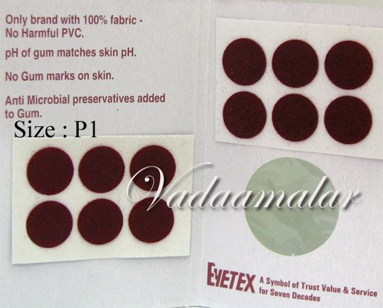 1 Pack of 20 sheets Indian Maroon / Black / Red Round Bindis Forehead Body Dots 12.5mm