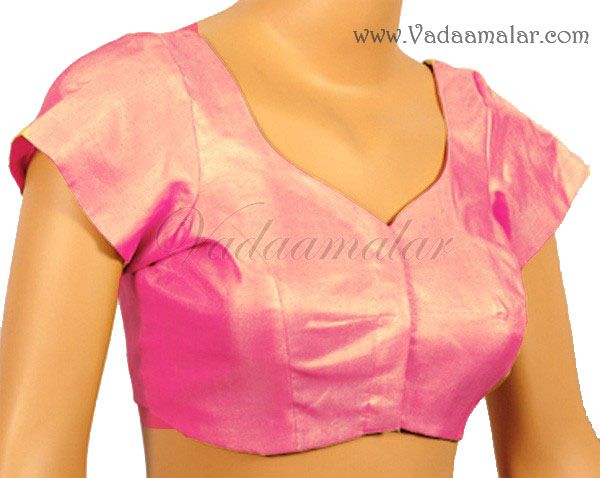 Readymade Saree Blouse Gold Sari Blouse Choli Crop top Ready to Wear Blouse 