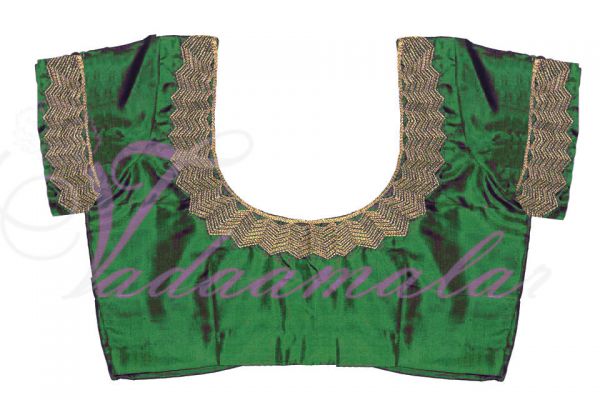 Elegant Embroidery Work Silk Cotton Designer Saree Sari Blouse Choli Ready To Wear