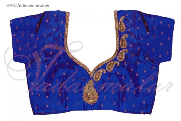 Embroidery Silk Cotton Saree Blouse Designer Choli Buy now