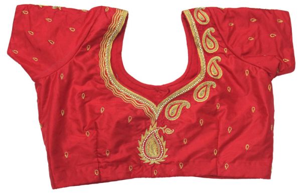 Extraordinary Embroidery Work Silk Cotton Designer Saree Sari Blouse Choli Ready To Wear
