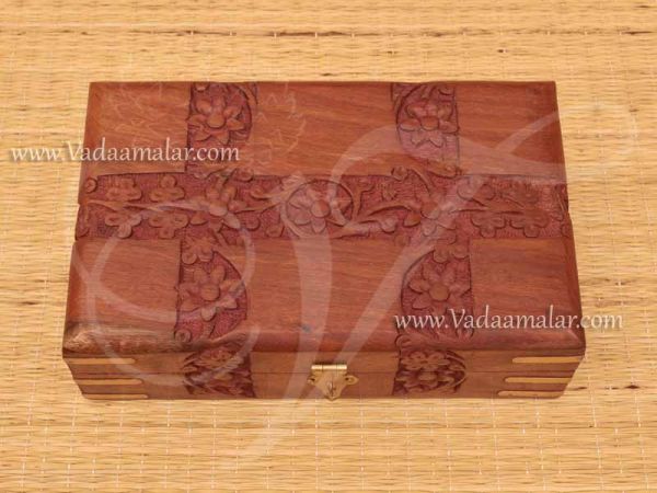 Handmade Jewellery Wooden Box For Vigraham holder Staues 8 