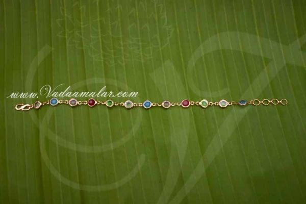Multi Colour Crystal  Bracelet bracelets Jewellery Buy Gift for Men And Women 