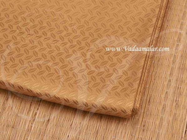 Bronze Gold Brocade Jaquard Running Fabric Material Buy Now 