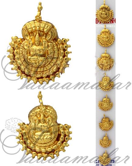 8 Billai Braid Hair Jewelry Bharatanatyam India Saree Bridal Jewellery Imitation Gold