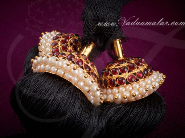 False Hair & Kunjalam Pranda Set For Bridal Buy Now 27