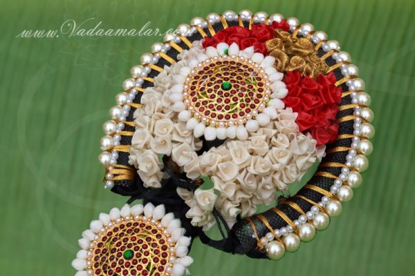 South Indian Bridal Hairstyles Flase Hair Jasmine Rose Flowers Jadabillas Buy Now