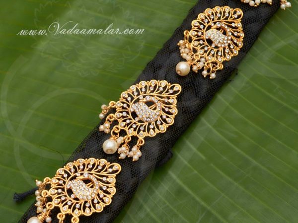 Hair Jewelery Paranda Choti Jadai Billai Wedding Bridal 9 piece Set 