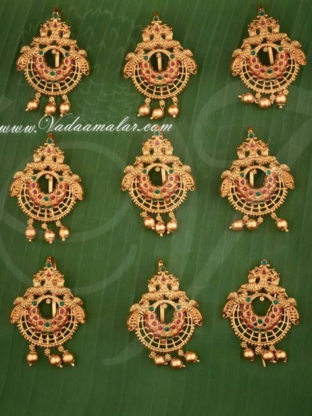 Antique Hair Jadai Billai Braid Indian Jewellery Bridal Ornaments 