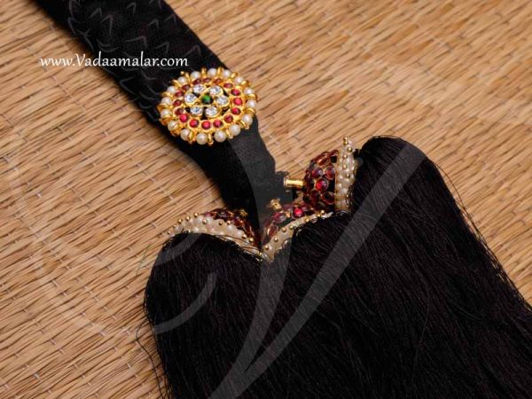 Hair Billai Jewellery With False Hair Bridal Set Buy Now 32 inches