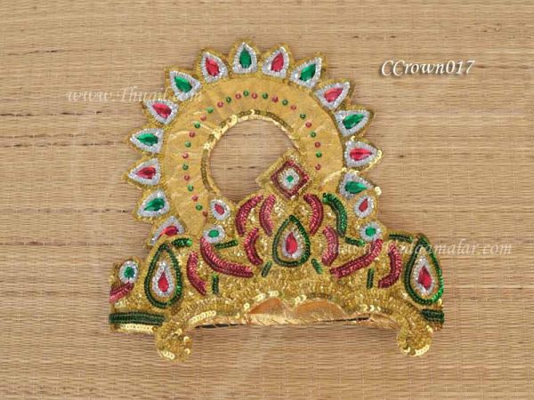 Fancy Crown for Asura Indian God Crown Accessories Mahishasura 10.5 inches
