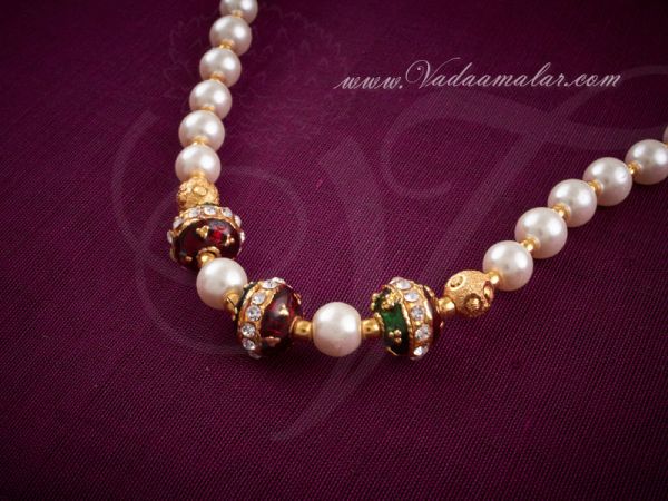 Traditional Beads Necklace for Saree Salwar
