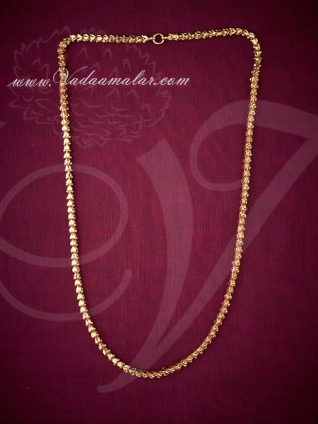 Micro gold plated India long chain