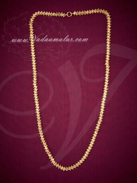 Micro gold plated India long chain